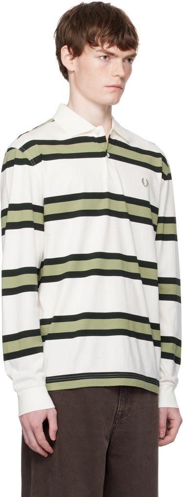 Polo tričko Fred Perry Fred Perry Striped Jersey Polo Biela | M9849, 1
