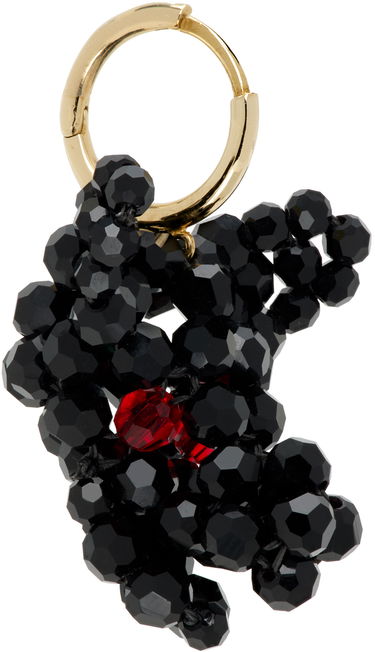 Náušnice Simone Rocha Simone Rocha Creature Trophy Head Beaded Single Earring Žltá | ERG511-M 0903, 4