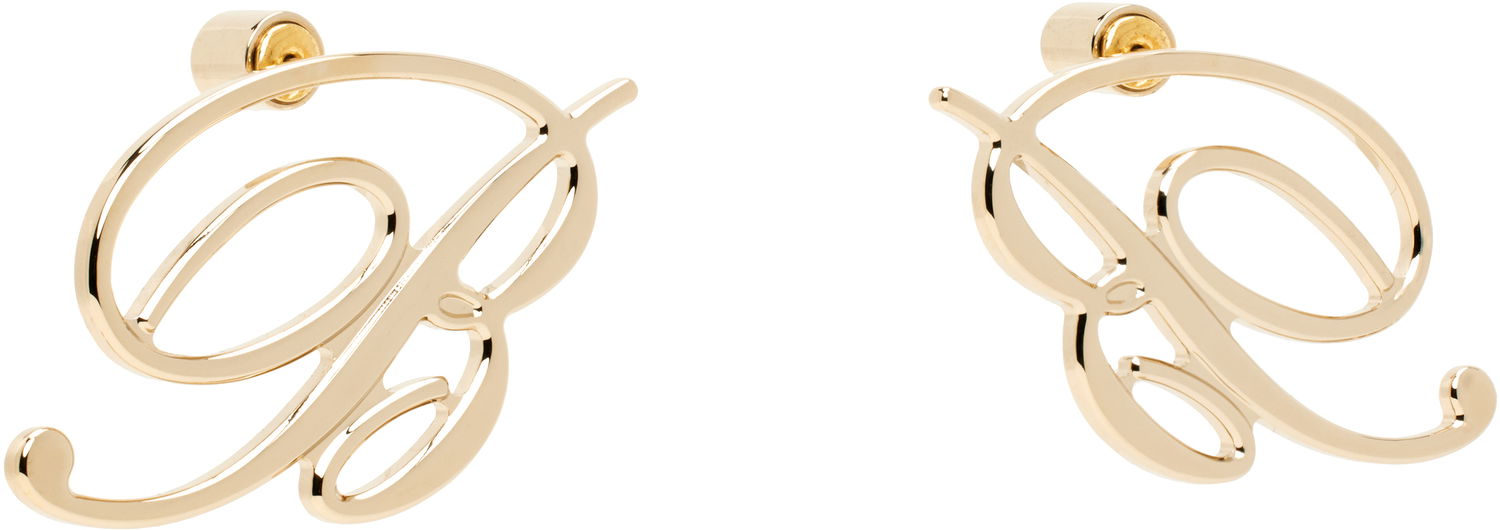 Náušnice Blumarine Blumarine Mini Logo Earrings Metalická | P522W323A, 1