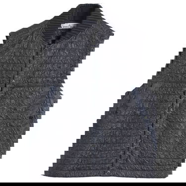 Vesta Stone Island Crinkle Reps Quilted-TC Vest, Size Large Navy | K2S15G100005-V0026, 1