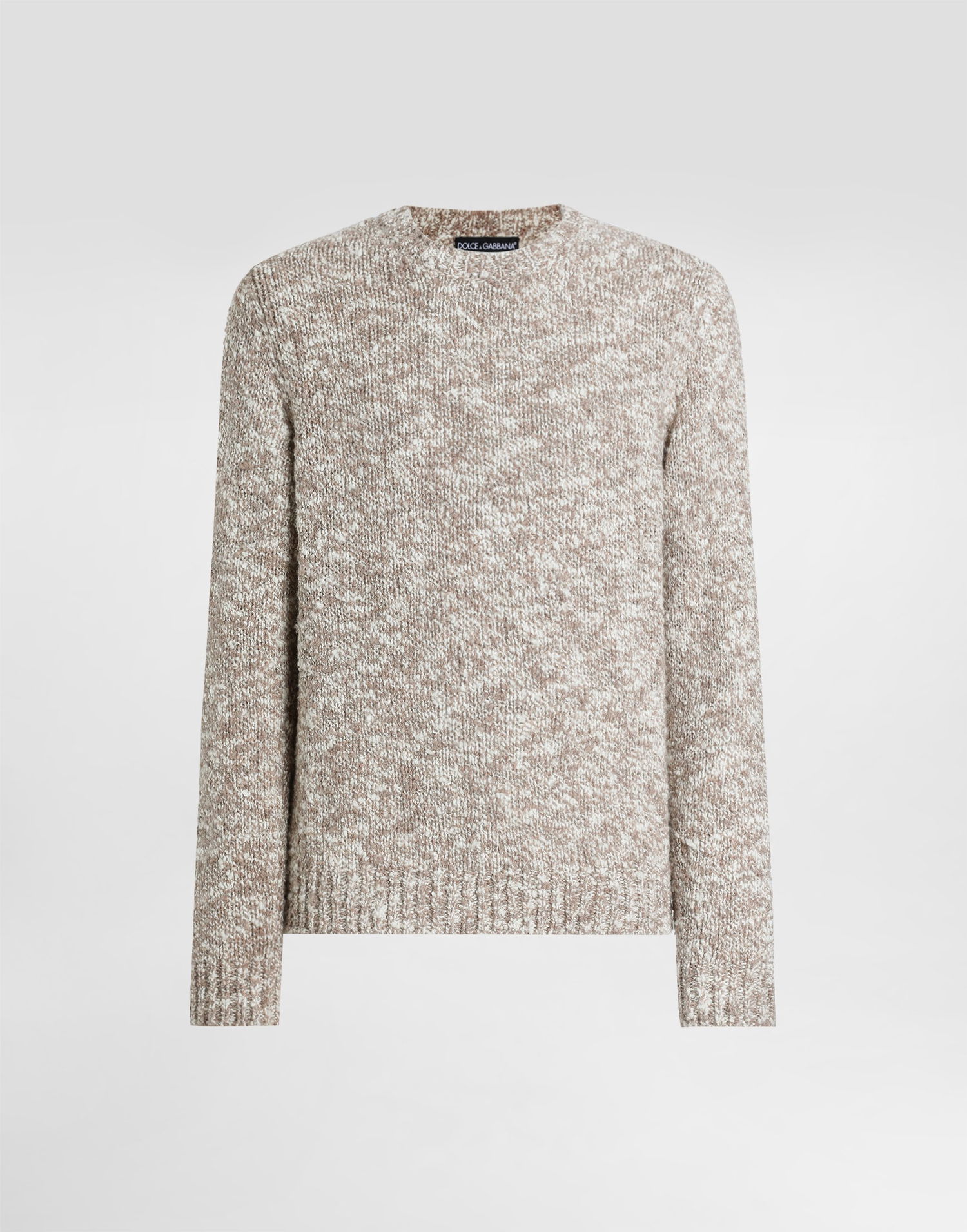 Sveter Dolce & Gabbana Dolce & Gabbana Fine-Gauge Wool Crew Neck Pullover Béžová | GXXA9TJAM8GS8232, 0