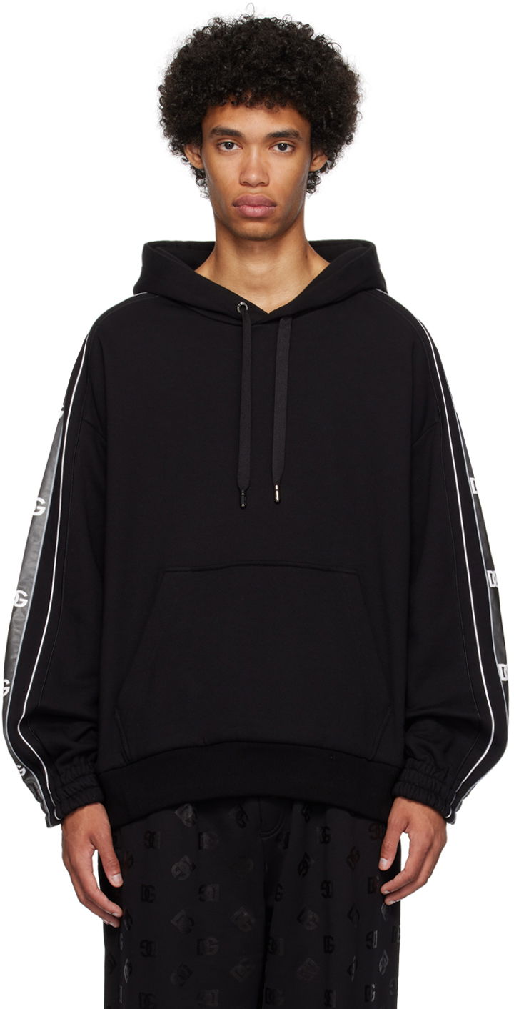 Mikina Dolce & Gabbana Black Printed Hoodie Čierna | G9ZQ1THU7CK, 0