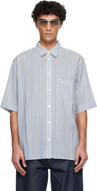 Košeľa ISABEL MARANT Isabel Marant Labilio Short Sleeve Striped Button-Up Shirt Rôznofarebný | CH0085HD-D1I03H, 0
