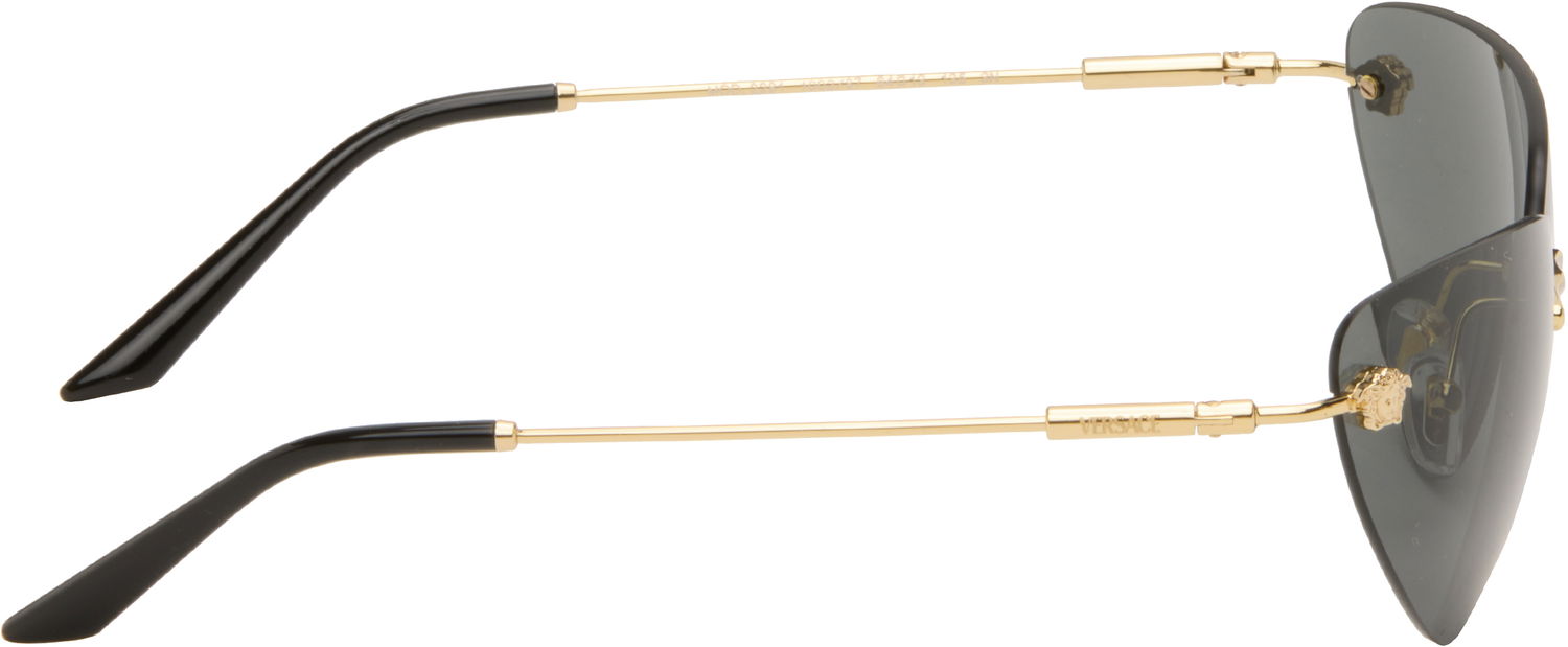 Slnečné okuliare Versace Medusa Cat-Eye Rimless Sunglasses Metalická | 0VE2281 8056262427705, 1