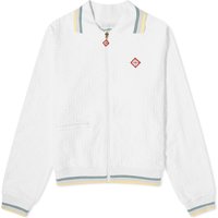 Bunda Casablanca Monogram Towelling Track Jacket Biela | MPS24-JTP-206-01, 1