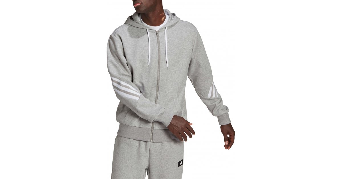 Mikina adidas Originals Adidas Sportswear Future Icons 3-Stripes Full-Zip Hoodie Šedá | hc5249, 1