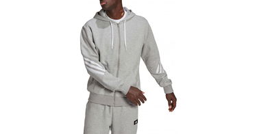 Mikina adidas Originals Adidas Sportswear Future Icons 3-Stripes Full-Zip Hoodie Šedá | hc5249, 1