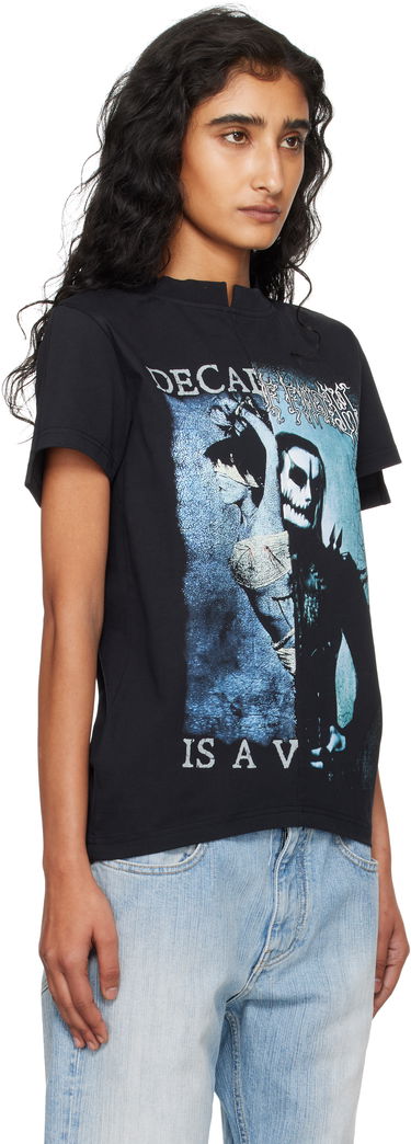 Tričko VETEMENTS VETEMENTS Cradle of Filth Cut-Up Fitted T-Shirt Čierna | WCF76TR960BB, 1