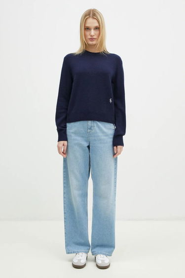 Sveter Sporty & Rich Sporty & Rich SRC Wool Cashmere Sweater Navy | WS012506302BL32, 3