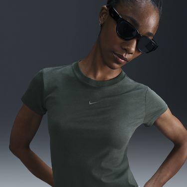 Tričko Nike Sportswear Chill Knit T-Shirt Zelené | FV5508-338, 4