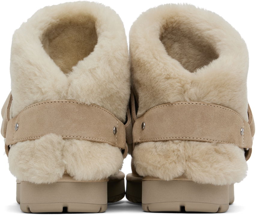 Oblečenie Burberry Burberry Chubby Shearling Boots Béžová | 8095352, 1