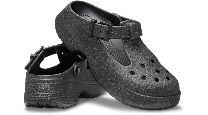 Tenisky a topánky Crocs Classic Mary Jane Glitter Clogs Čierna | 210737-001, 1