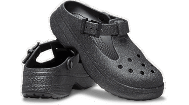 Tenisky a topánky Crocs Classic Mary Jane Glitter Clogs Čierna | 210737-001, 1