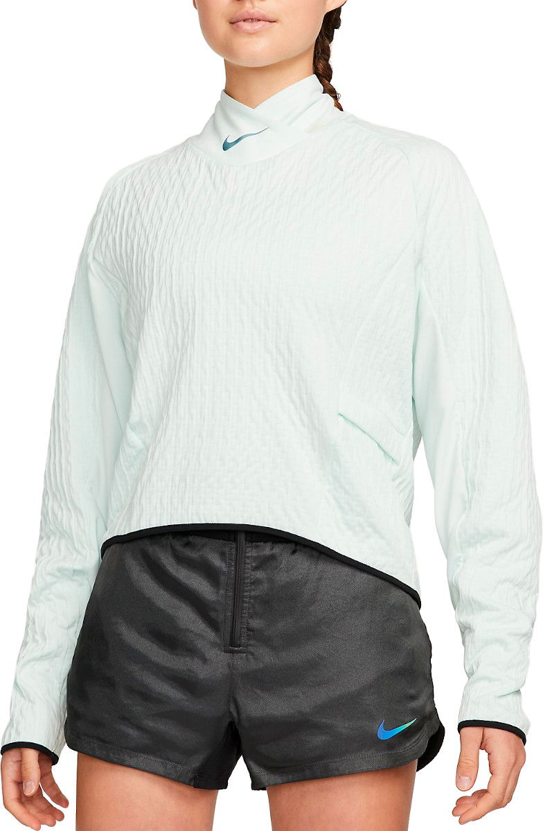 Sveter Nike Therma-FIT Run Division Mock Neck Long Sleeve Running Top Zelené | dm7553-394, 0