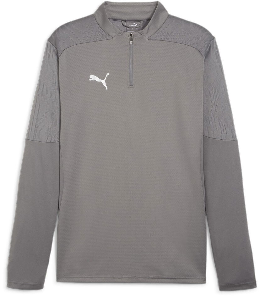 Tričko Puma teamFINAL Training 1/4 Zip Top Šedá | 658551-13