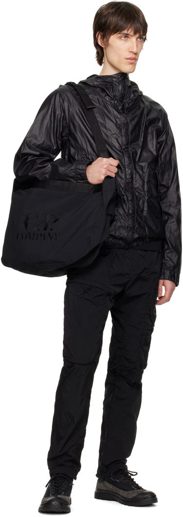 Taška cez rameno C.P. Company Paper Touch Zipped Shoulder Bag Čierna | 18CMAC227A-110188G, 3