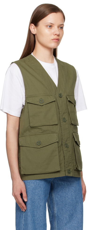 Vesta Carhartt WIP Utility Cotton Canvas Vest Zelené | I032980 1YS4G, 1