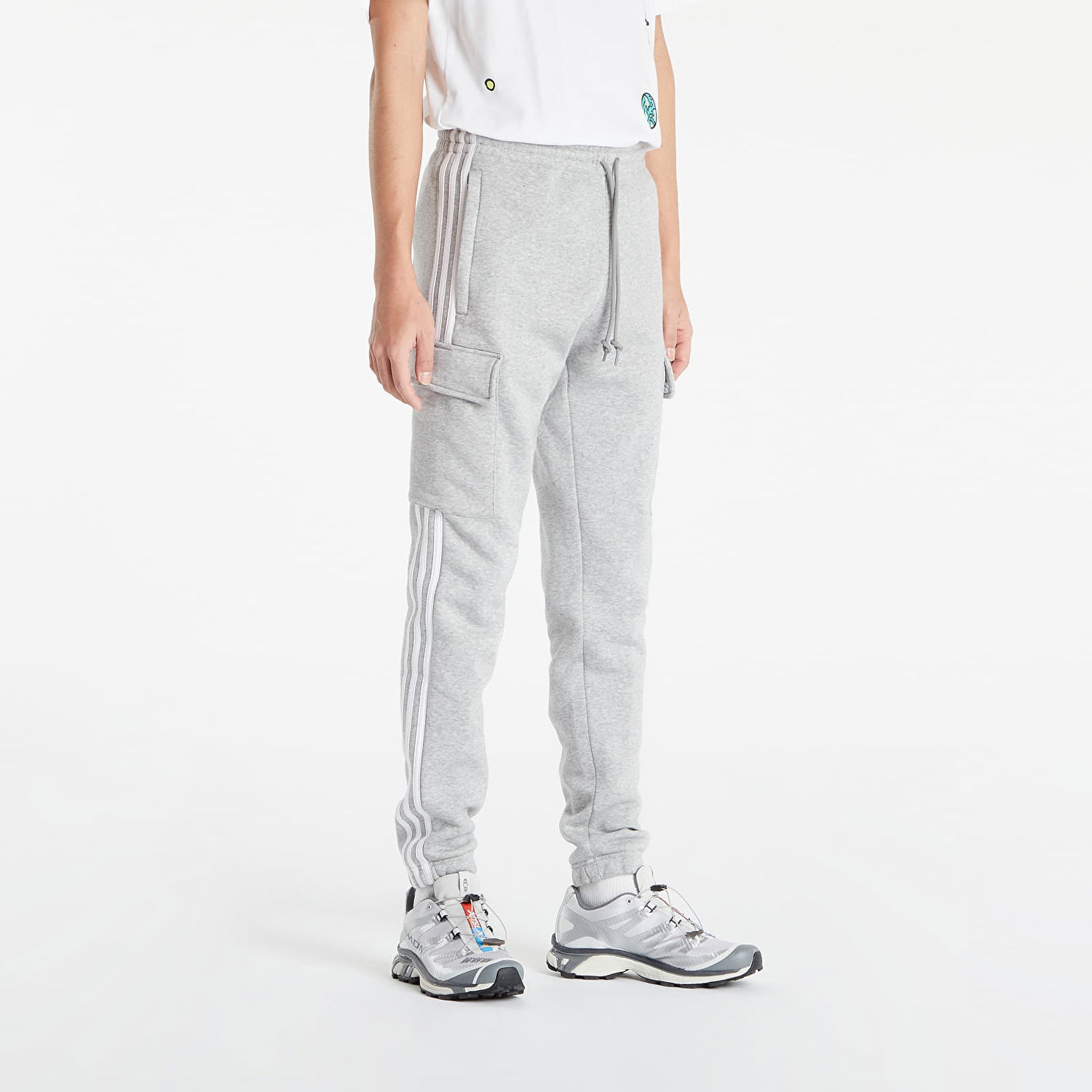 Nohavice a džínsy adidas Originals 3-Stripes Sc Pants Šedá | HG4827, 0