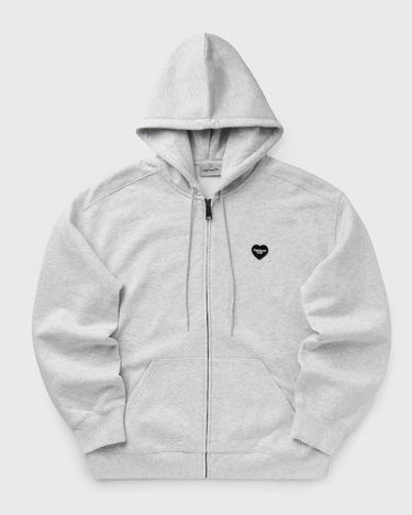 Mikina Carhartt WIP Heart II Hartt Zip-Up Hoodie Šedá | I035176-482.XX, 2