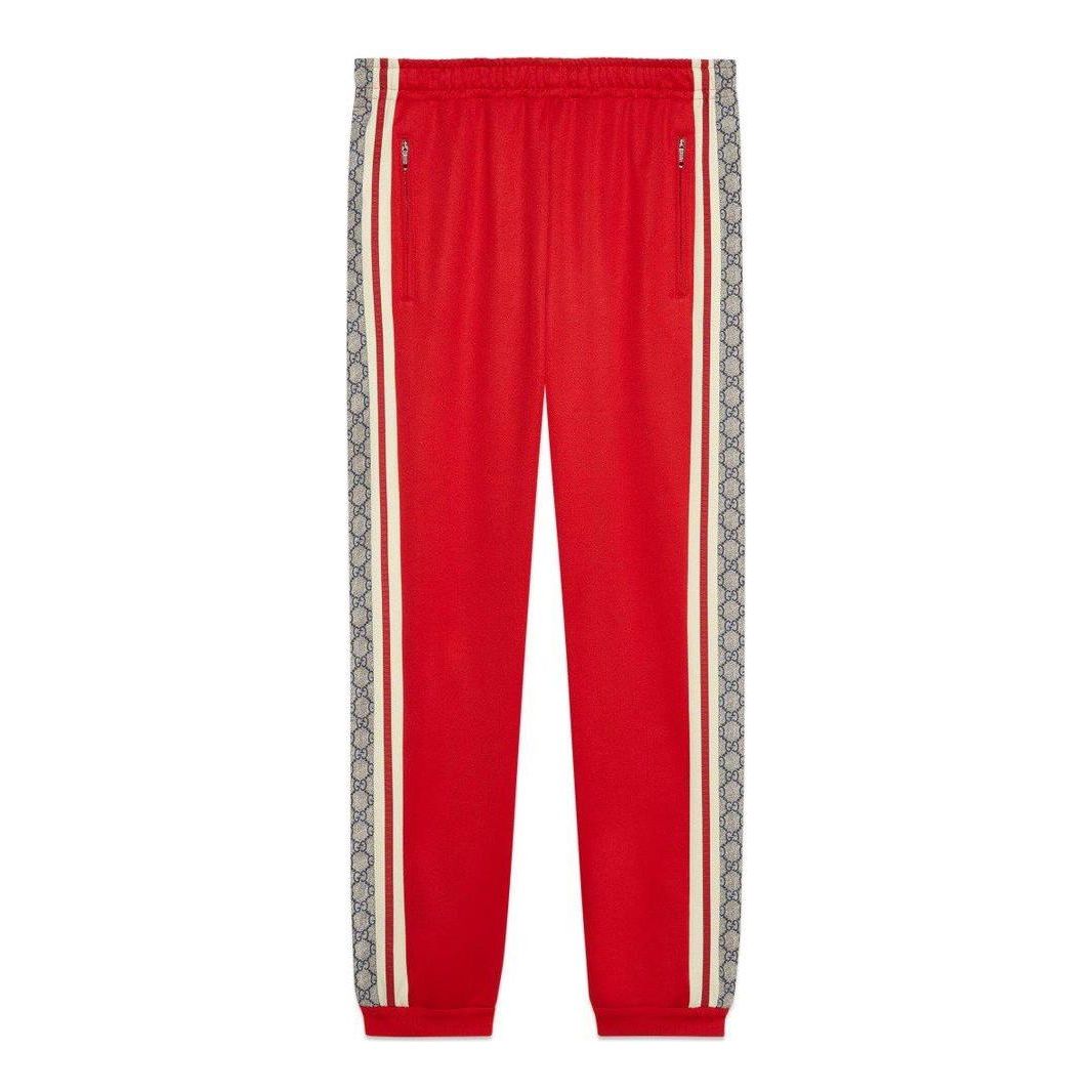 Tepláky Gucci Oversize Technical Jersey Jogging Pants Červená | 545603-XJAC0-6116, 0