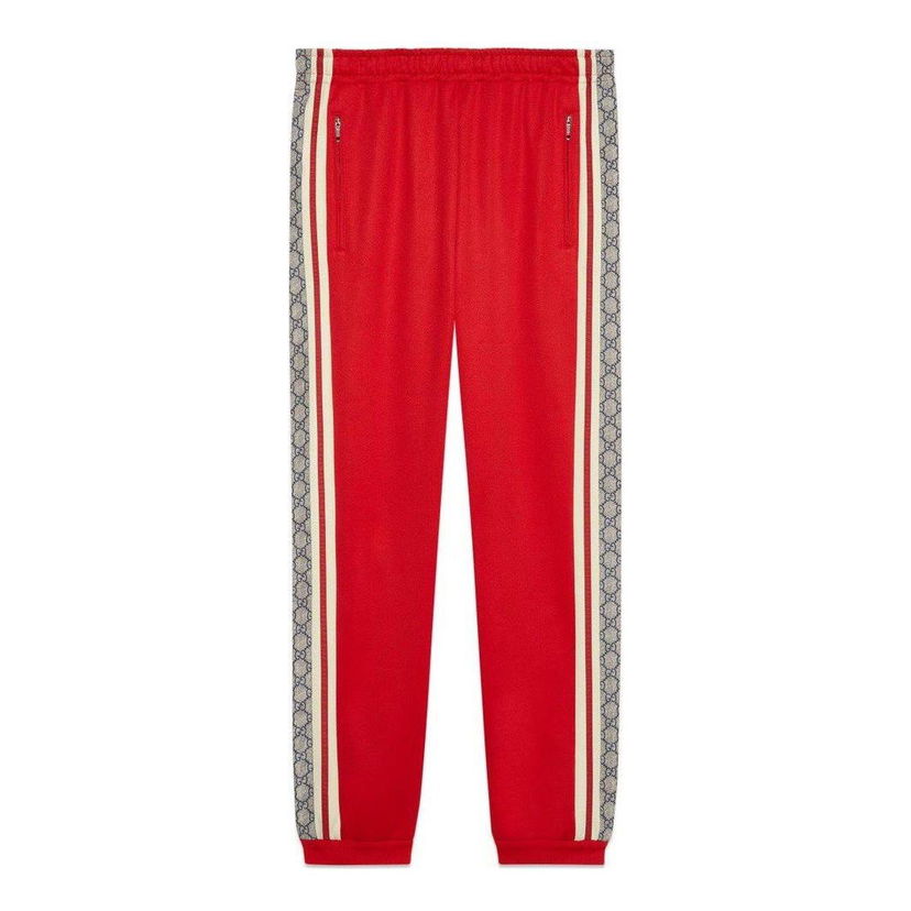 Tepláky Gucci Oversize Technical Jersey Jogging Pants Červená | 545603-XJAC0-6116