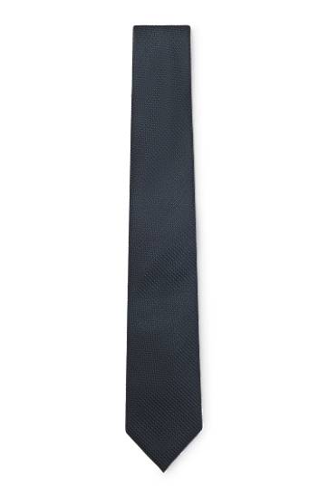 Opasok BOSS Jacquard Tie and Pocket Square Set Navy | 50532039, 0