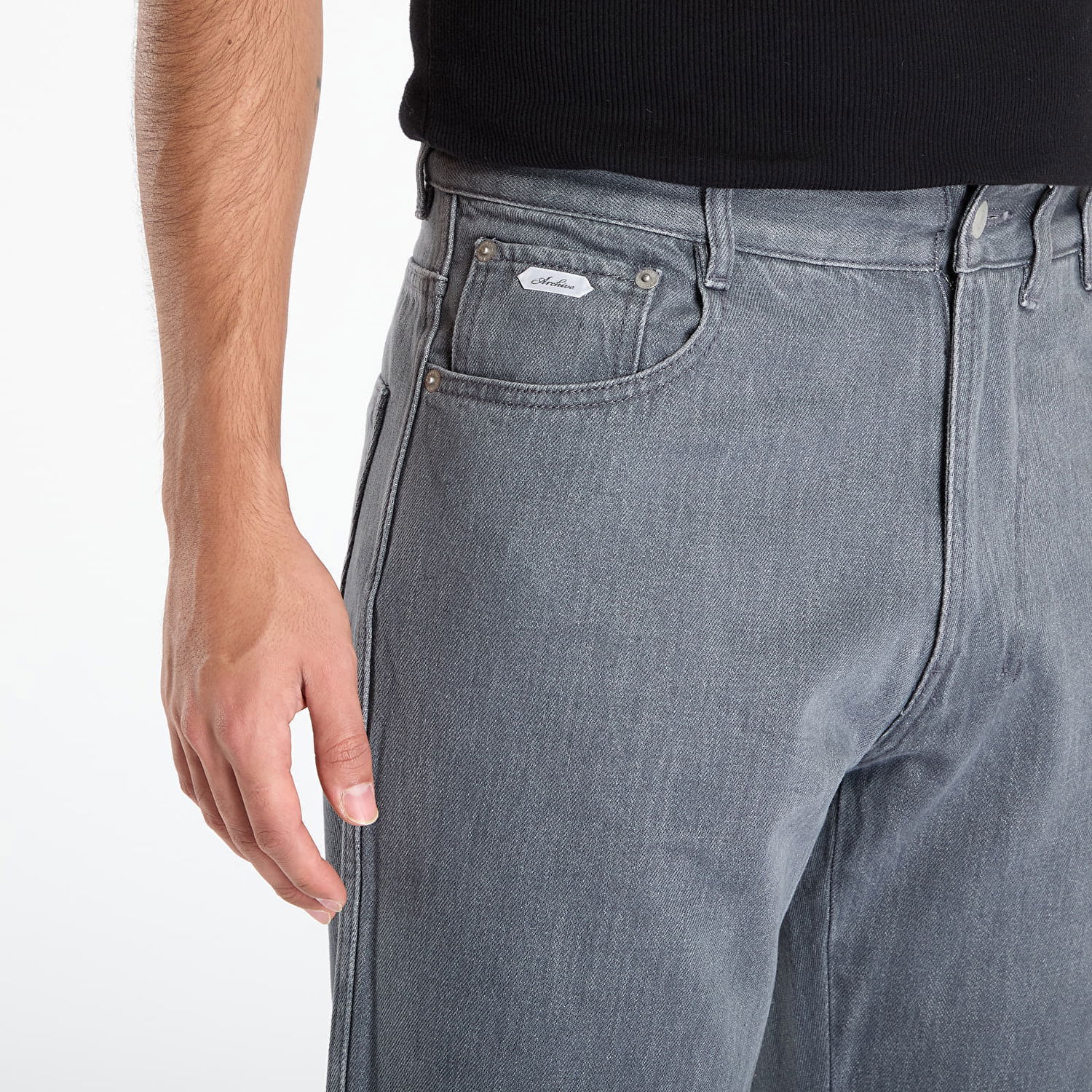 Džínsy Post Archive Faction (PAF) Curved Jeans Šedá | A1-200GR, 1