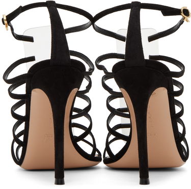 Starostlivosť o obuv Gianvito Rossi Gianvito Rossi Suede Heeled Sandals Čierna | G61672.15RIC.CGS, 1