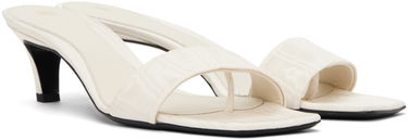 Doplnky TOTEME TOTEME 'The Mule' Heeled Sandals Biela | 243-WAS0154-FB0232, 3