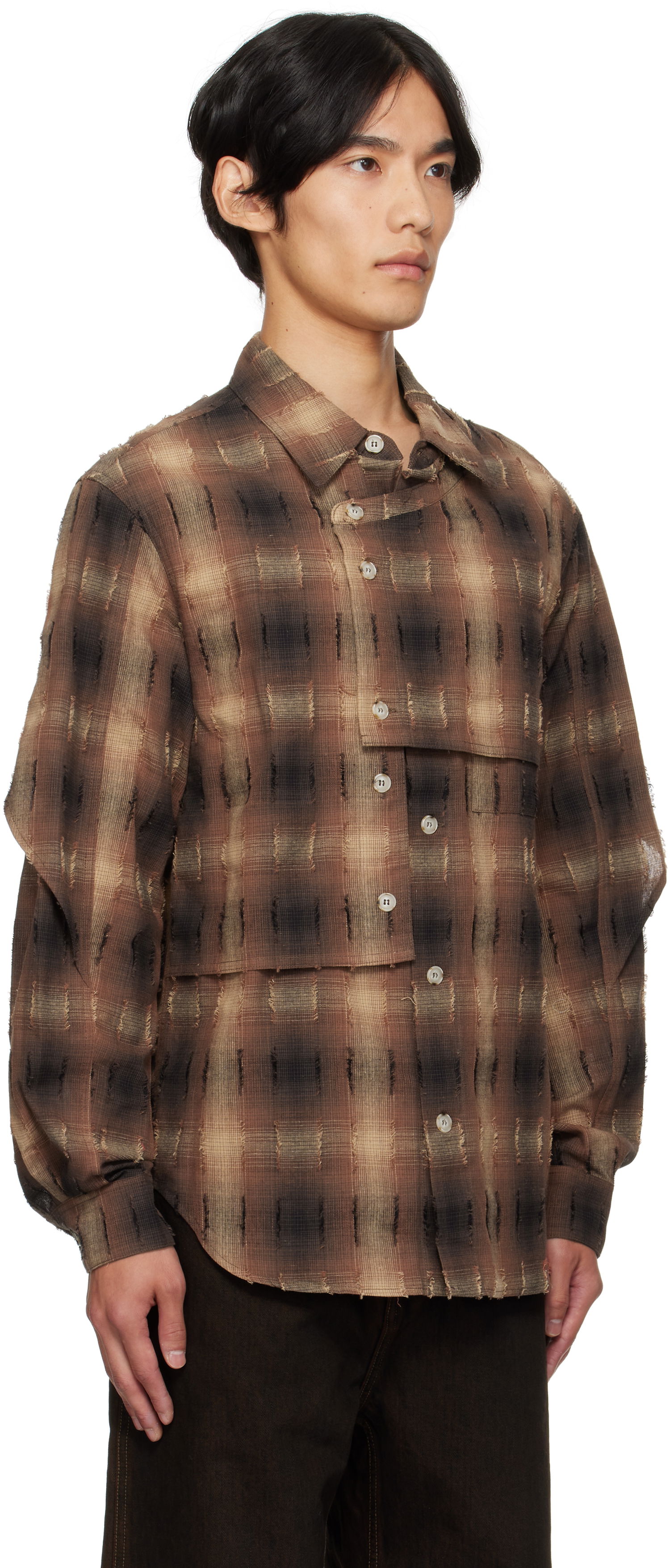 Košeľa Andersson Bell Andersson Bell Check Layered Shirt Hnedá | atb1337m, 1