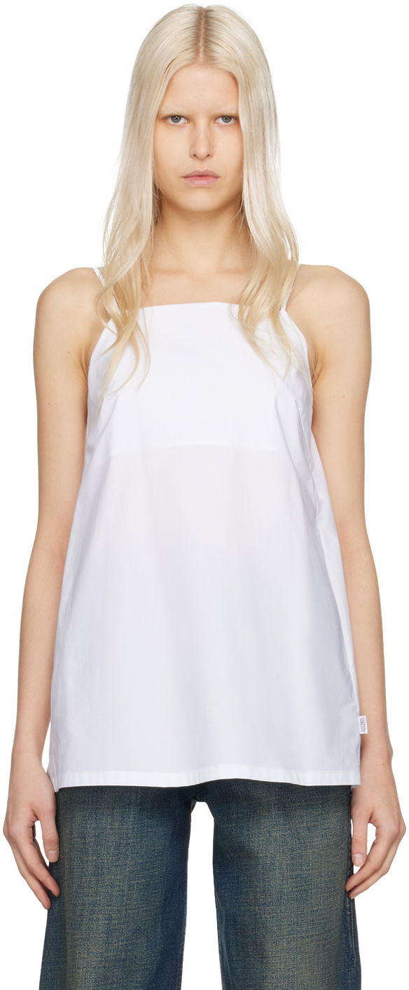 Tielko Maison Margiela MM6 Low Back Camisole Biela | S52NC0331 S47294, 0