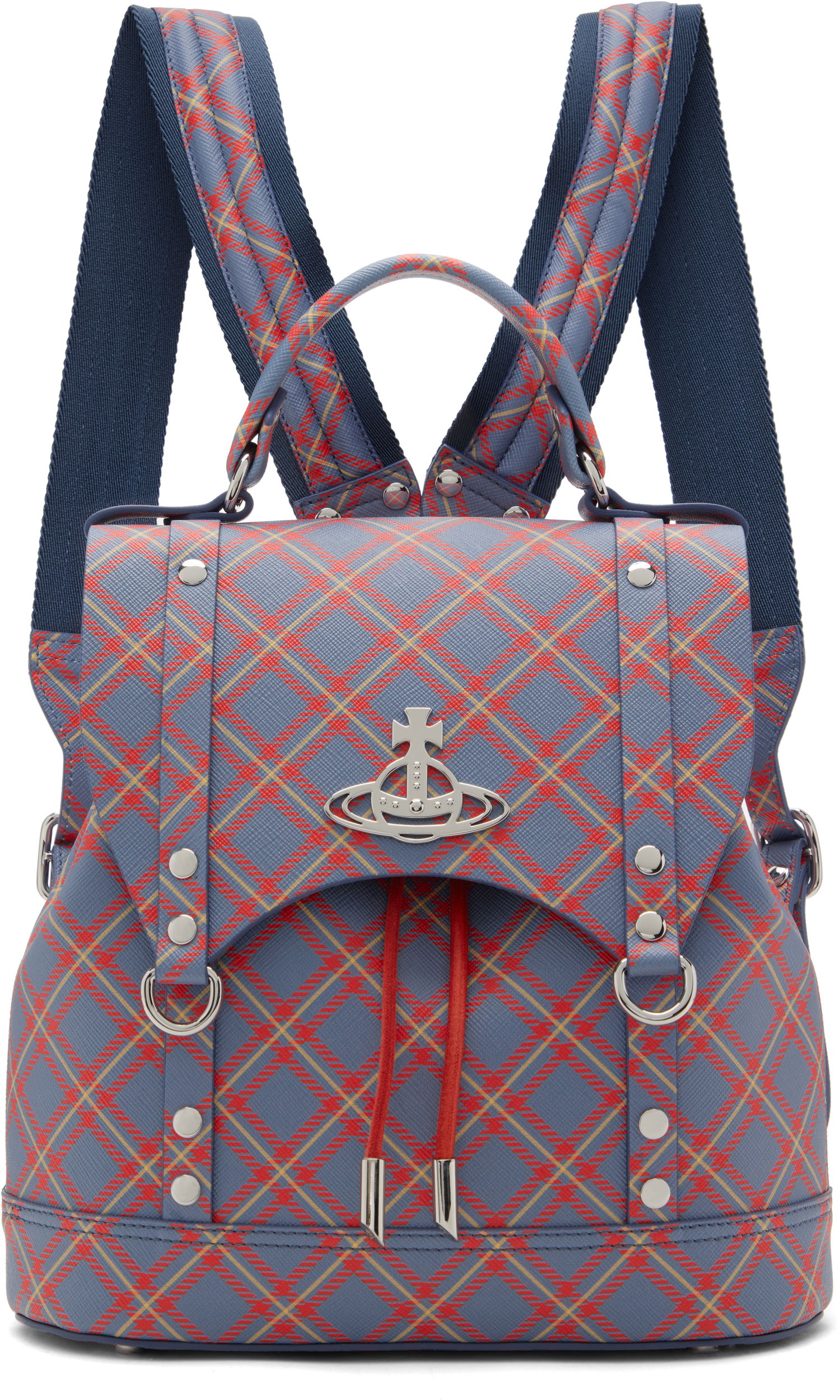 Batoh Vivienne Westwood Vivienne Westwood Small Max Plaid Backpack Modrá | 4A030006U-S0022-, 0