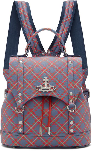 Batoh Vivienne Westwood Vivienne Westwood Small Max Plaid Backpack Modrá | 4A030006U-S0022-, 0