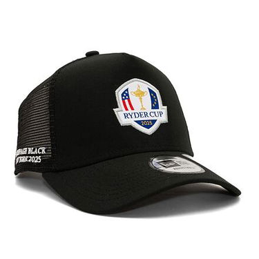 Šiltovka New Era 9FORTY A-Frame Trucker Repreve PGA Ryder Cup Europe 2025 Black One Size Čierna | 60487707, 0