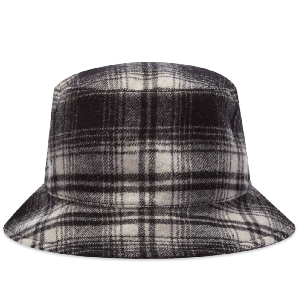 Klobúk A.P.C. Alex Check Bucket Hat Čierna | WVBAU-M24075-LZA, 0