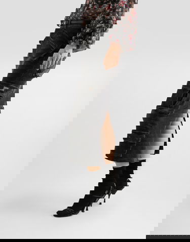 Sukňa Dolce & Gabbana Dolce & Gabbana Denim Cargo Midi Skirt Čierna | F4DCSDG8OS4S9001, 3