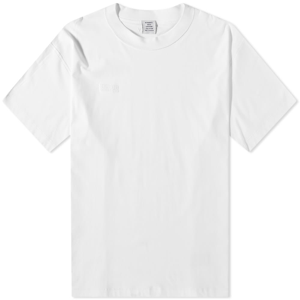 Tričko VETEMENTS Inside Out Tee Biela | UE63TR660W2, 0