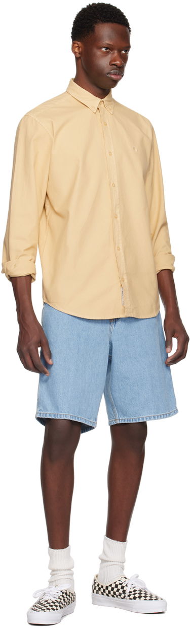 Košeľa Carhartt WIP Bolton Garment Dyed Shirt Modrá | I030238, 3