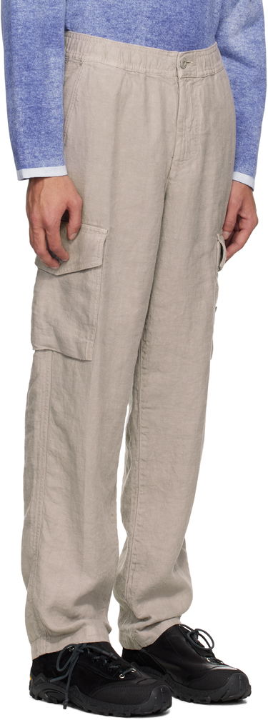 Cargo nohavice Stone Island Stone Island Diagonal Linen Cargo Pants Béžová | K1S15 3100029 S00F8, 4