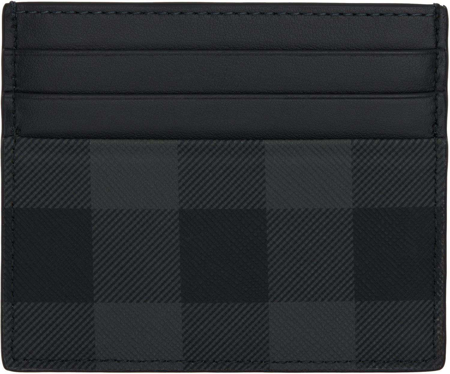 Peňaženka Burberry Burberry Sandon Check Card Holder Čierna | 8112259, 1