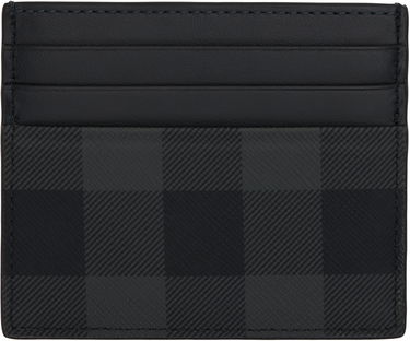 Peňaženka Burberry Burberry Sandon Check Card Holder Čierna | 8112259, 1