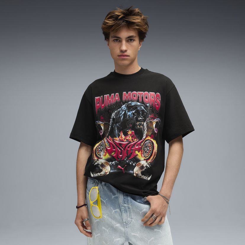 Tričko Puma Graphic T-Shirt A$AP ROCKY x Motors Čierna | 636188_01