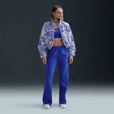 Bomber bunda Nike Loose Fit Jacquard Track Jacket Sportswear Collection Biela | HF9579-100, 1