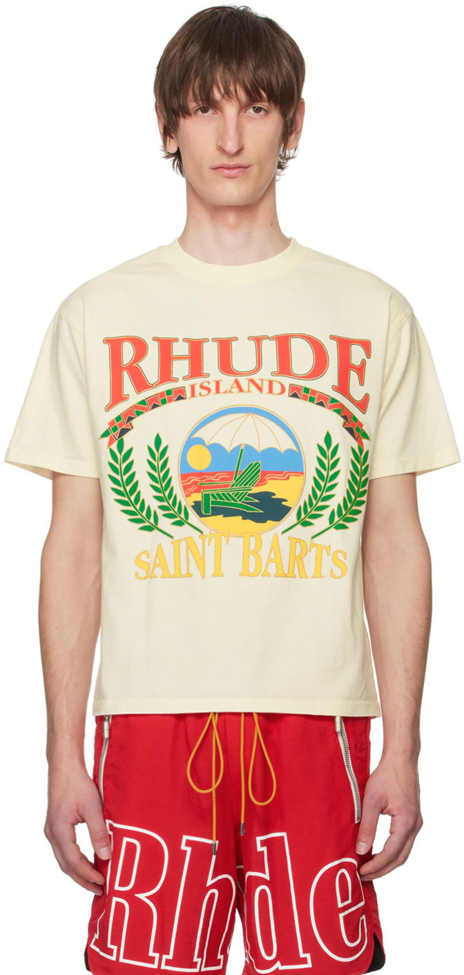 Tričko Rhude Beach Chair T-Shirt Béžová | RHPS24TT32012610, 0