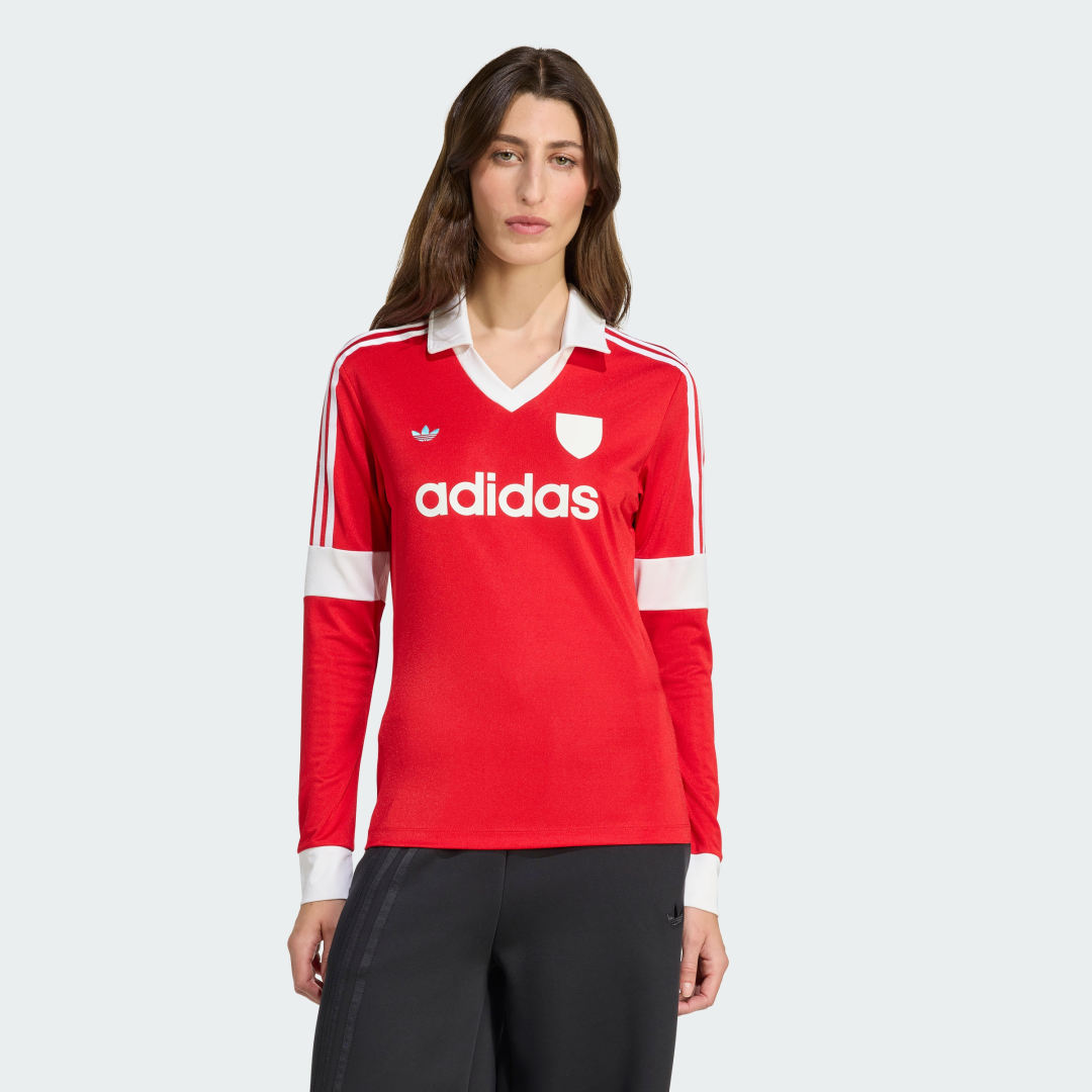 Dres adidas Performance Long Sleeve Soccer Jersey Červená | JW0272, 0