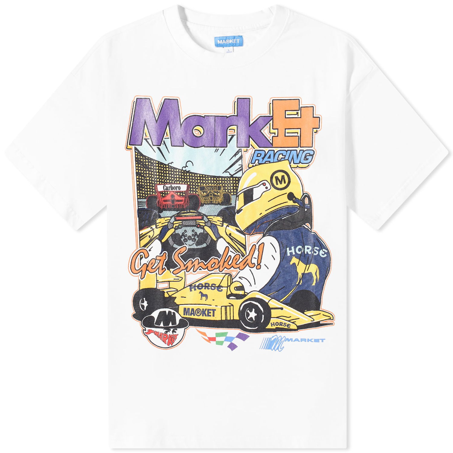 Tričko MARKET Express Racing T-Shirt Biela | 399001587-WHT, 0
