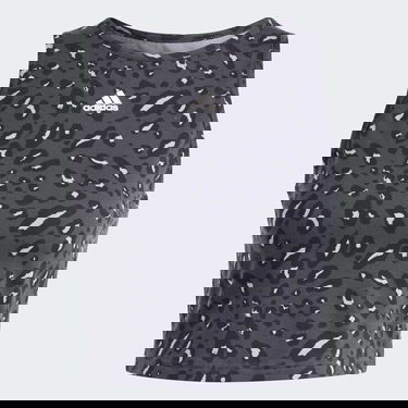 Tielko adidas Performance adidas Sportswear Essentials Animal-Print Crop Šedá | IN9930, 4