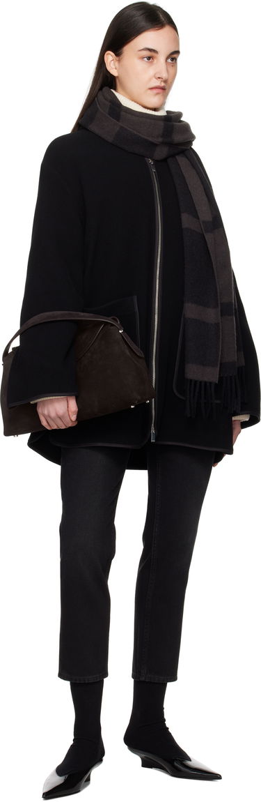 Šál TOTEME TOTEME Monogram Jacquard Wool Scarf Čierna | 234-WSASC239-FB0050, 2