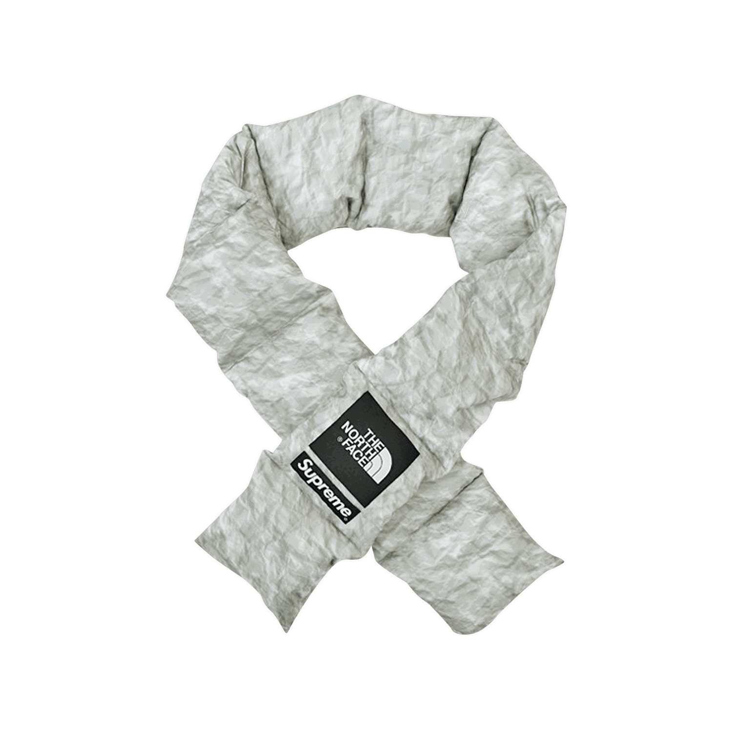 Šál Supreme The North Face x 700-Fill Down Scarf Šedá | FW19892 PAPER PRINT, 0