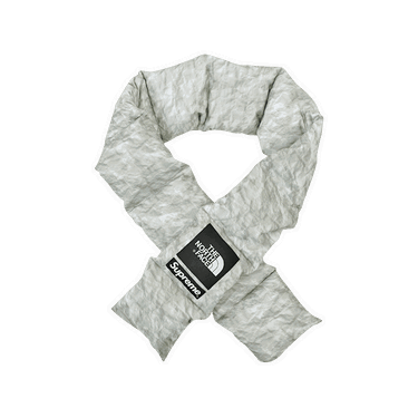Šál Supreme The North Face x 700-Fill Down Scarf Šedá | FW19892 PAPER PRINT, 0